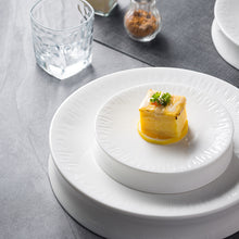Double Plate Thick White Tableware