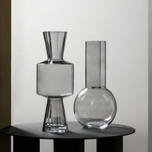 Transparent Candy Shaped Glass Vase
