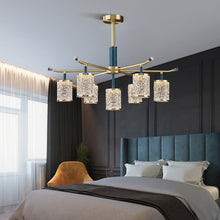 Owen Blue Crystal Chandelier