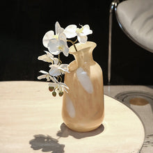 Beige and White Marble Texture Vase