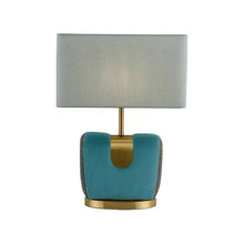 Leather and Gold Body Table Lamp