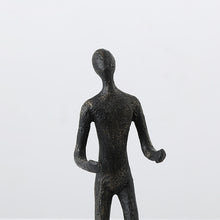 Human with Silver Ball and Marble Base