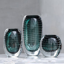 Honeycomb Transparent  Thick Bottom Glass Vase |  - Decorfur