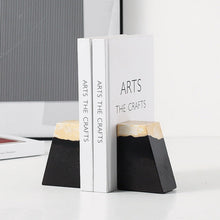 Black and Beige Pyramidal Bookend