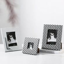 Black and White Polka Dotted Photo Frame