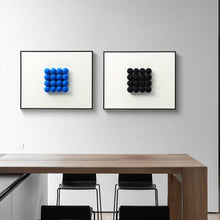 Blue Black Three Dimensional Painting