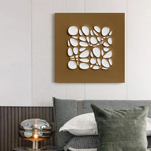 Oval White Spotted Painting