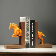Nordic creative study book shelf ornaments Office desktop bookcase books by art horse decorations wholesale. |  - Decorfur