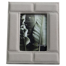 Grey Fabric Stitched Photo Frame