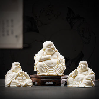 White buddha decor (white porcelain) | buddha decor - Decorfur