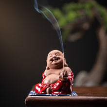 Red Robe Maitreyi Buddha Incense Holder