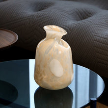 Beige and White Marble Texture Vase