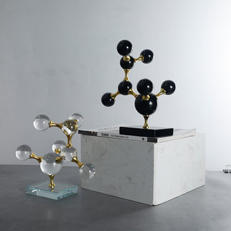 Molecule Glass Ball Decor