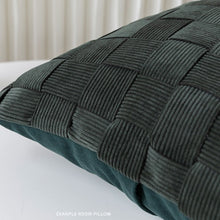 Dark Green Checkerboard Pillow Cover (Set of 2)