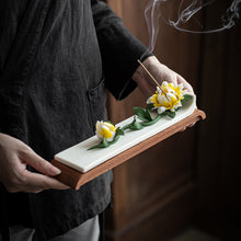 Lotus Hand Made Ceramic Incense Stick Holder