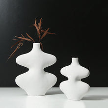 Wavy Black and White Vase