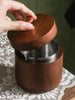 Solid Wood Cylindrical Ashtray
