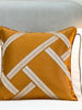 Sunset Orange Line Geometrical Pillow Cover (Set of 2)