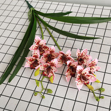 Two headed Orchid Flower Single Stick