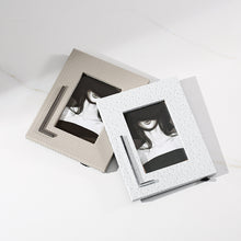 Herringbone leather textured photo frames