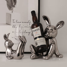 Rabbit wine holder | barware - Decorfur
