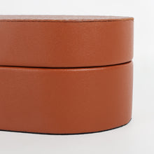 Orange Leather Jewelry Storage Box