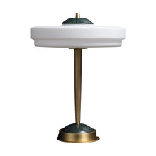 Green Marble and Golden Base Table Lamp
