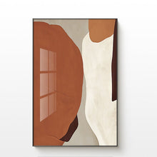 Orange, Beige and Brown Abstract Painting