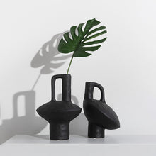 Abstract Black Handle Vase