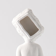 White Frosted Human Head Decor