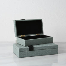 Woven Leather Metal Jewelry Box | JEWELLERY BOXES - Decorfur