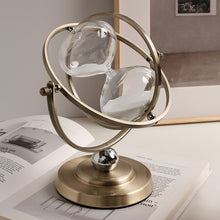 Golden Metal Rotating Hourglass
