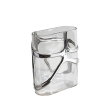 Wabi Sabi Silver Glass vase