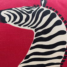 Red and Black Zebra Pillow Cover (Set of 2)