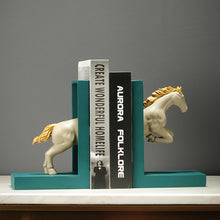 Nordic creative study book shelf ornaments Office desktop bookcase books by art horse decorations wholesale. |  - Decorfur
