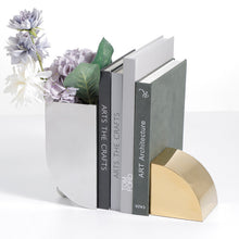 Metal Gold and Silver Bookend