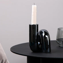 Abstract curved candle holder |  - Decorfur