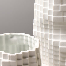 Pixelated White Vase