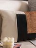 Black and Gold Patch Pillow Cover  (Set of 2)