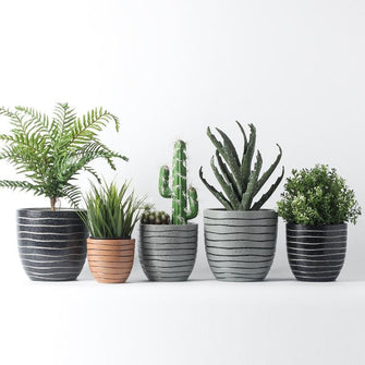 Horizontal Ripple Vases | planters - Decorfur