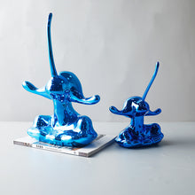 Long Nose Metallic Blue Figurine | decor - Decorfur