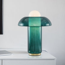 Nordic creative green glass table lamp