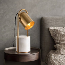 Nordic simple marble table lamp Creative metal lampshade Bedroom bedside lamp Designer living room hotel study lamp. |  - Decorfur