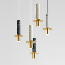 Terrazo Marble and Gold Pendant Lights