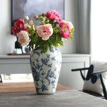 Blue and White Flower Painted Jar