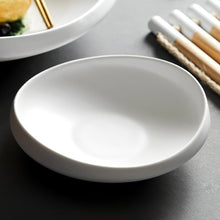 White  European ceramic plate