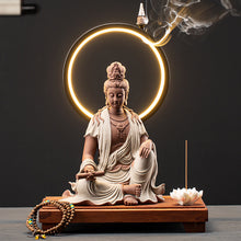 zen style buddha lamp / incense holder | buddha decor - Decorfur