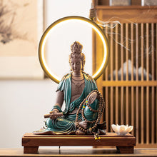 zen style buddha lamp / incense holder | buddha decor - Decorfur