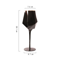 Pure black crystal glasses (SET OF 6)