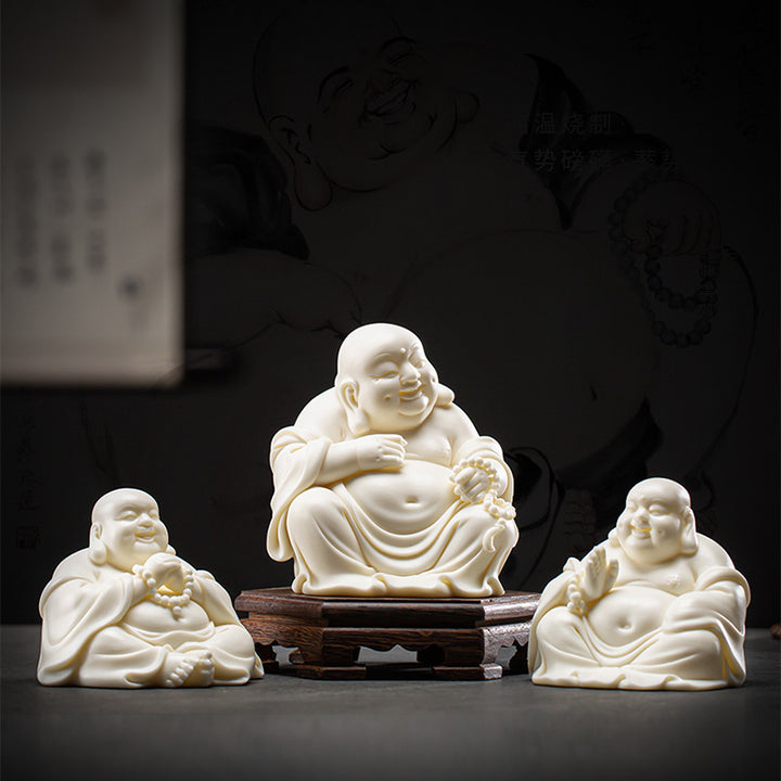 White buddha decor (white porcelain) | buddha decor - Decorfur